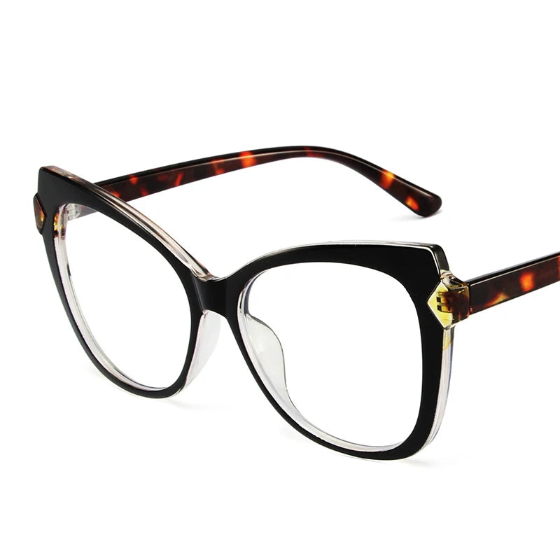Black Leopard Computer Gaming Anti Blue-Ray Optical Eyeglasses