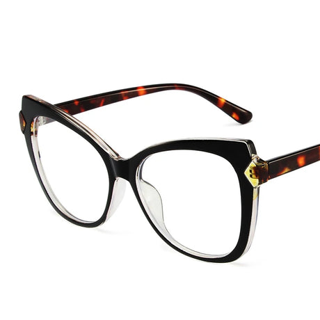 Black Leopard Computer Gaming Anti Blue-Ray Optical Eyeglasses