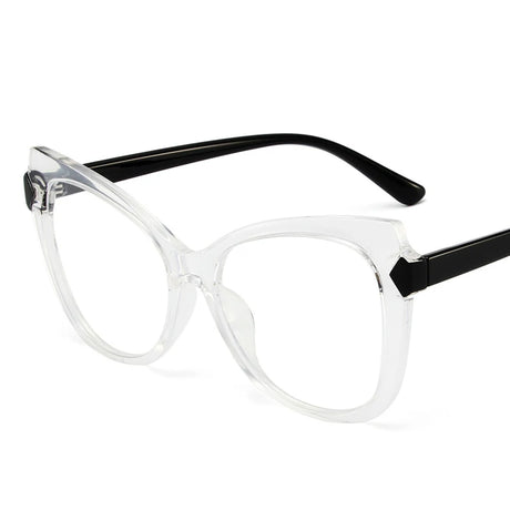 White Black Leopard Computer Gaming Anti Blue-Ray Optical Eyeglasses