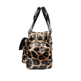 Side view of Leopard Crossbody Bags Large Capacity