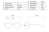 Size of Leopard Large Frame Pilot Punk Sunglasses