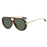 Leopard Large Frame Pilot Punk Sunglasses