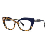 Leopard Oversized Women Eyewear blur/ multi-color 