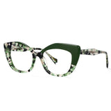 Leopard Oversized Women Eyewear green