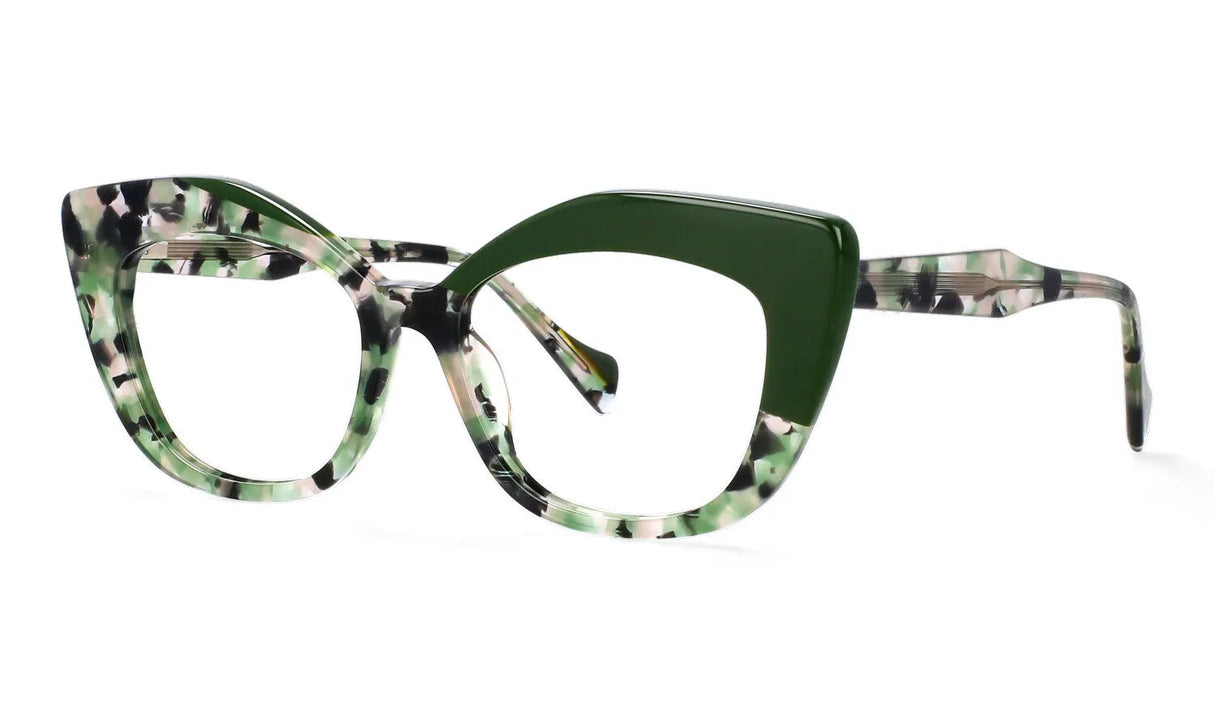 Leopard Oversized Women Eyewear green