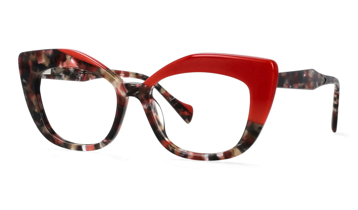 Leopard Oversized Women Eyewear red