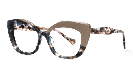 Leopard Oversized Women Eyewear beige