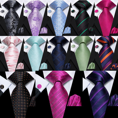 Collection of Light Color Striped Business Wedding Party Neckties