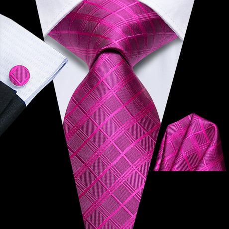 Pink Light Color Striped Business Wedding Party Neckties