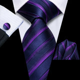 Black Purple Tie