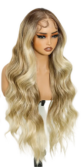 Long Body Wave 13x4 Synthetic Lace Frontal Wigs
