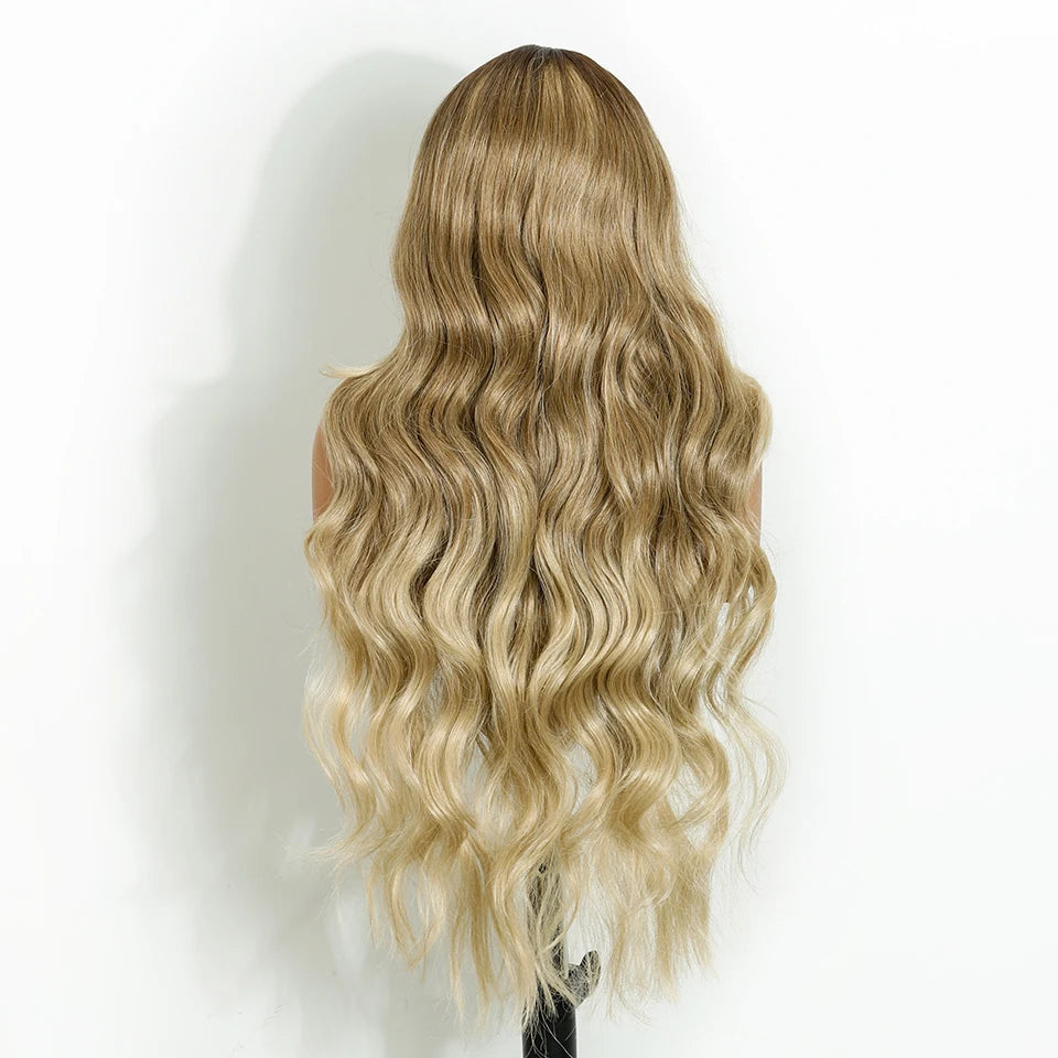 Blonde Long Body Wave 13x4 Synthetic Lace Frontal Wigs