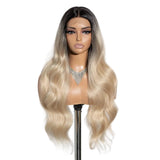 Brown Long Body Wavy 30" Synthetic Lace Front Wigs