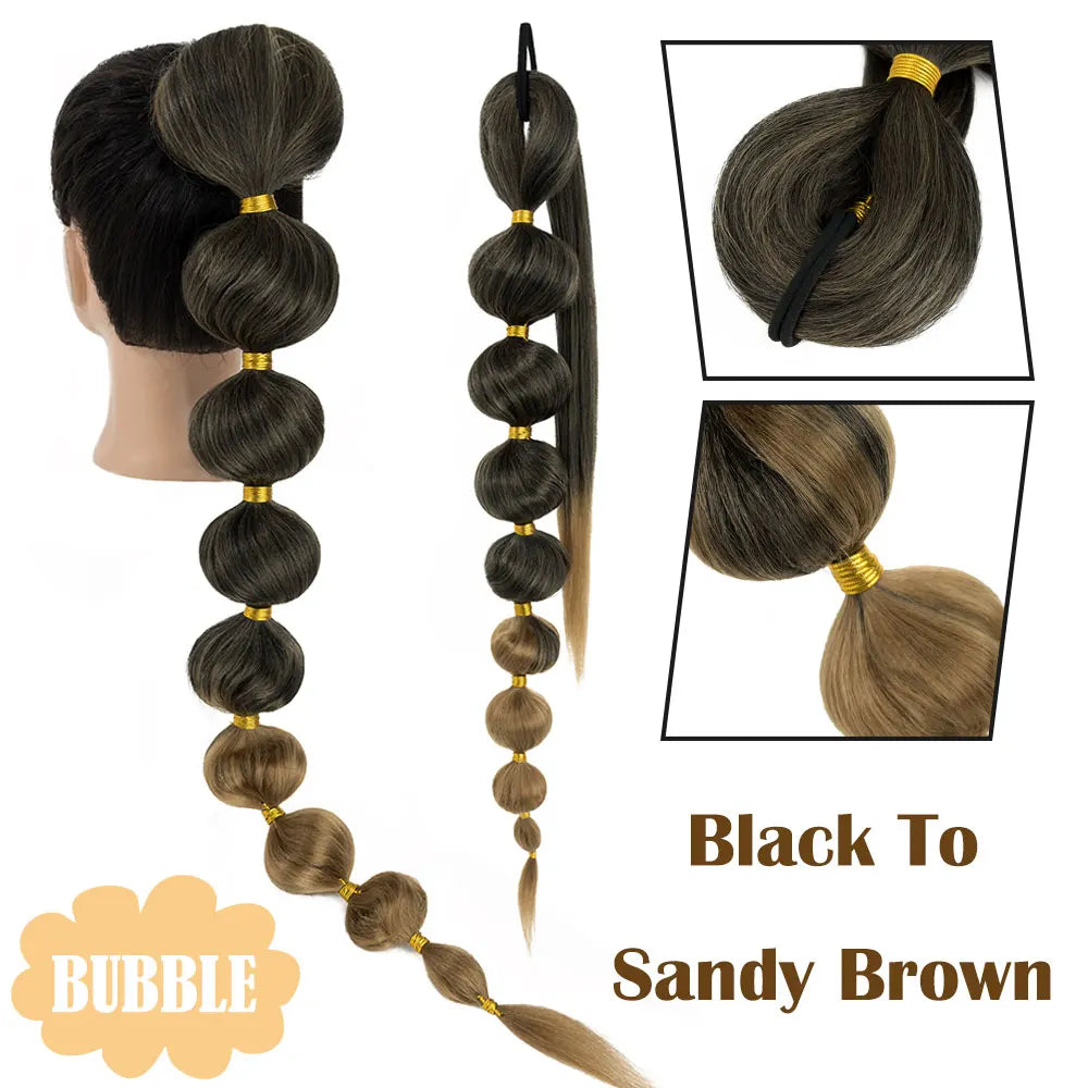 sandy brown ponytail