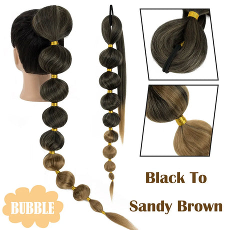 sandy brown ponytail