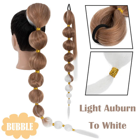 light auburn ponytail