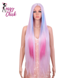Long Cosplay Lace Wigs 38 Inch Synthetic Lace Front Wigs Sassy Chick Logo