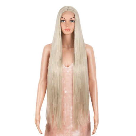 Blonde Long Cosplay Lace Wigs 38 Inch Synthetic Lace Front Wigs