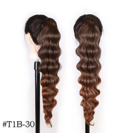 Long Curly Drawstring Ponytail Synthetic 