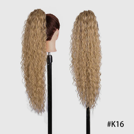 Long Curly Drawstring Ponytail Synthetic 
