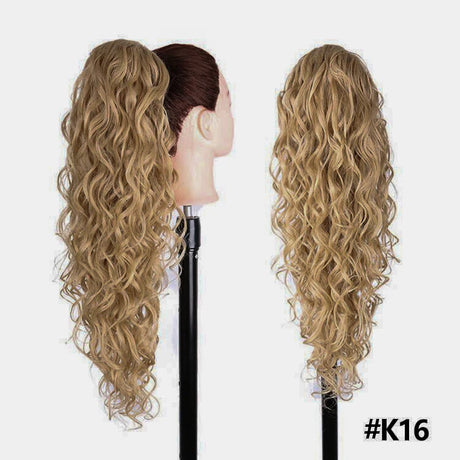 Long Curly Drawstring Ponytail Synthetic 