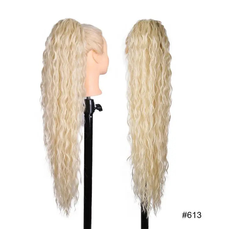 Long Curly Drawstring Ponytail Synthetic 