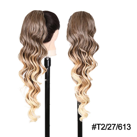 Long Curly Drawstring Ponytail Synthetic 