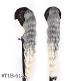 Long Curly Drawstring Ponytail Synthetic 