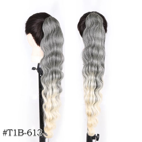 Long Curly Drawstring Ponytail Synthetic 