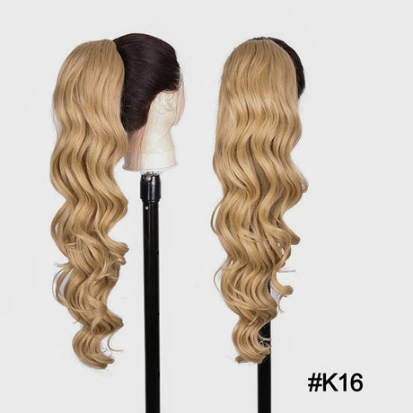 Long Curly Drawstring Ponytail Synthetic 
