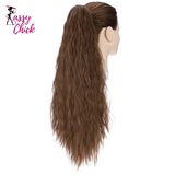 Long Curly Wavy Ponytail Extension Claw/Jaw Sassy Chick Logo