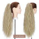 ash blonde ponytail extension 