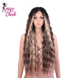 Long Deep Wavy Synthetic Lace High Temperature Wigs Sassy Chick Logo