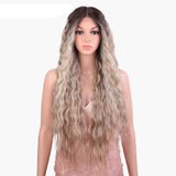 White Long Deep Wavy Synthetic Lace High Temperature Wigs