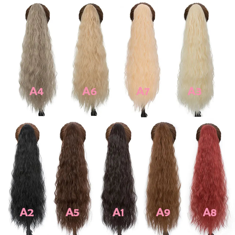 collection of curly wavy hairpiece 