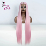 Long Straight 38 Inch Deep Part Synthetic Lace Front Wig Sassy Chick Logo