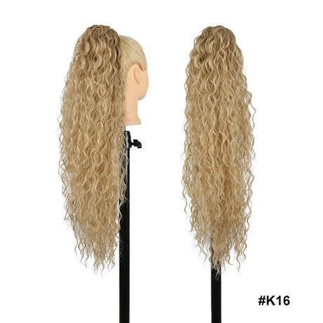 Long Straight Drawstring Ponytail Synthetic Hair Extensions