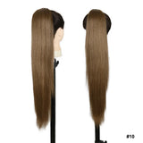 Long Straight Drawstring Ponytail Synthetic Hair Extensions