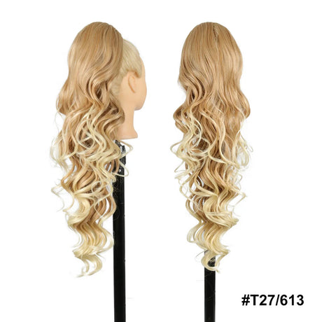 Long Straight Drawstring Ponytail Synthetic Hair Extensions