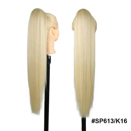 Long Straight Drawstring Ponytail Synthetic Hair Extensions