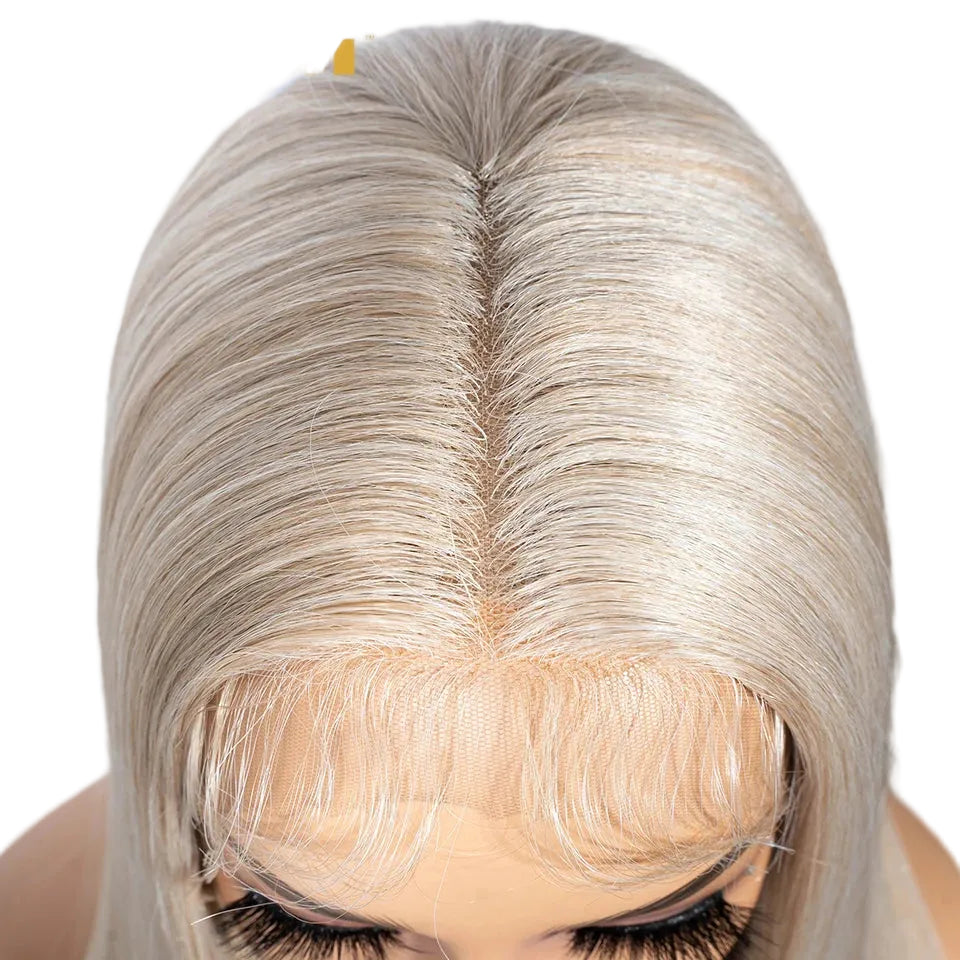 White Long Straight Synthetic Easy Wear Cosplay Wigs