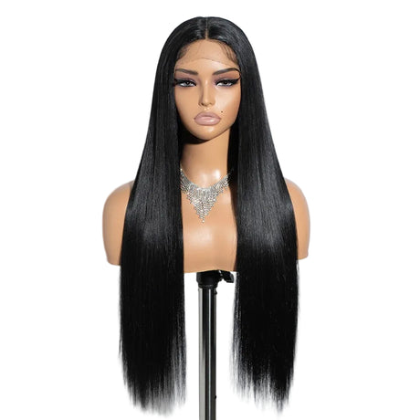 Black Long Straight Synthetic Easy Wear Cosplay Wigs