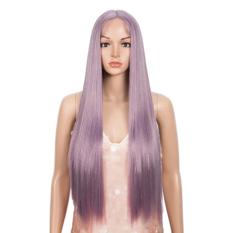 Pink Long Straight Synthetic Easy Wear Cosplay Wigs