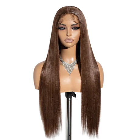 Light Brown Long Straight Synthetic Easy Wear Cosplay Wigs
