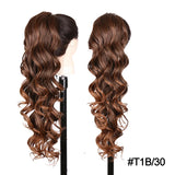 Long Wavy Braided Blonde Synthetic Ponytail