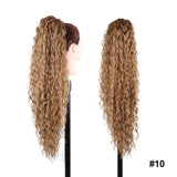 Long Wavy Braided Blonde Synthetic Ponytail