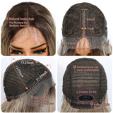 Details of Long Wavy Lace Noble Synthetic Lace Front Wig
