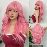 Long Wavy Ombre Blonde Synthetic Wig