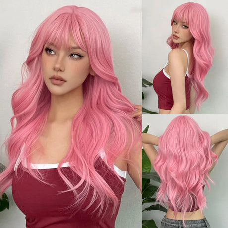 Long Wavy Ombre Blonde Synthetic Wig