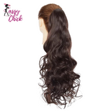 Long Wavy Ponytail Hair Clip In Sassy Chick Logo